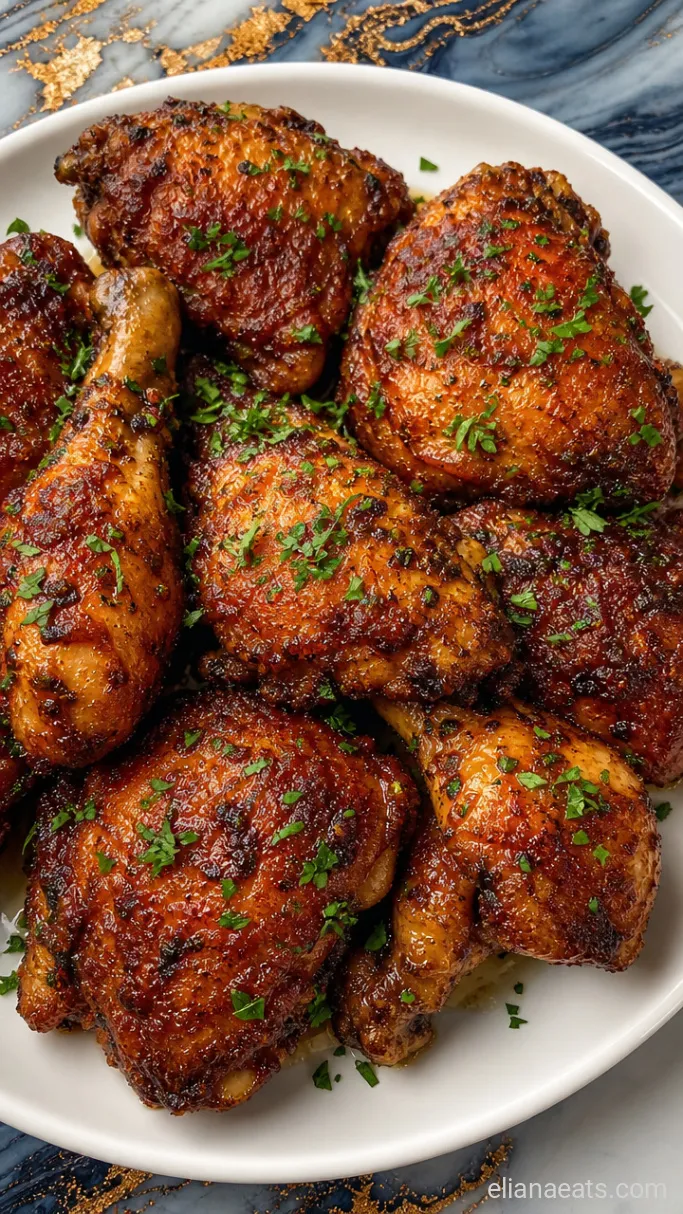 Step 3: Drain and Garnish the Chicken