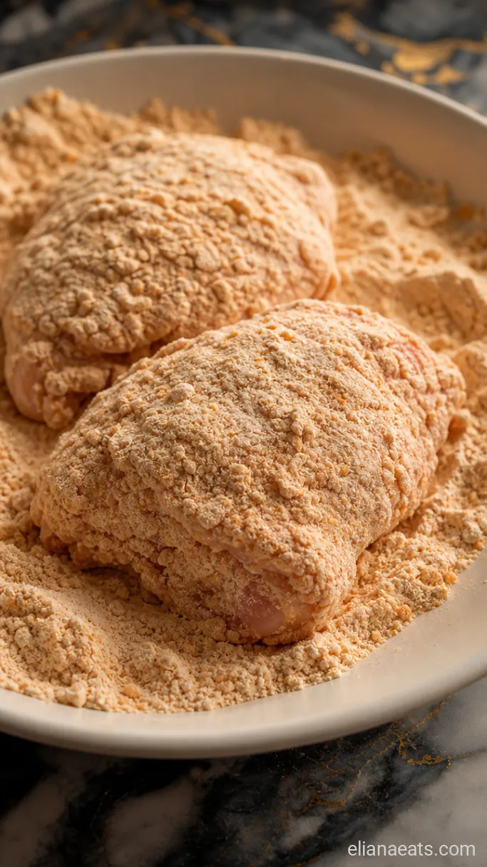 Step 3: Dredge the Chicken