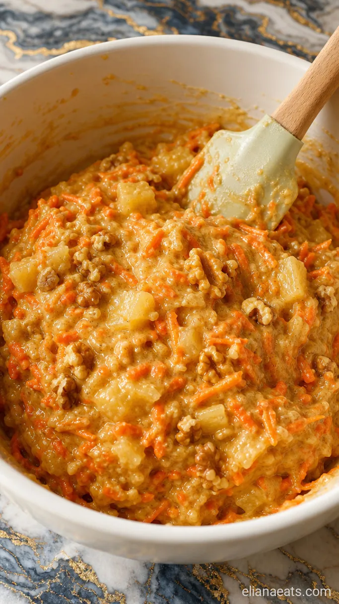 Step 3: Fold in the Carrots and Pineapple