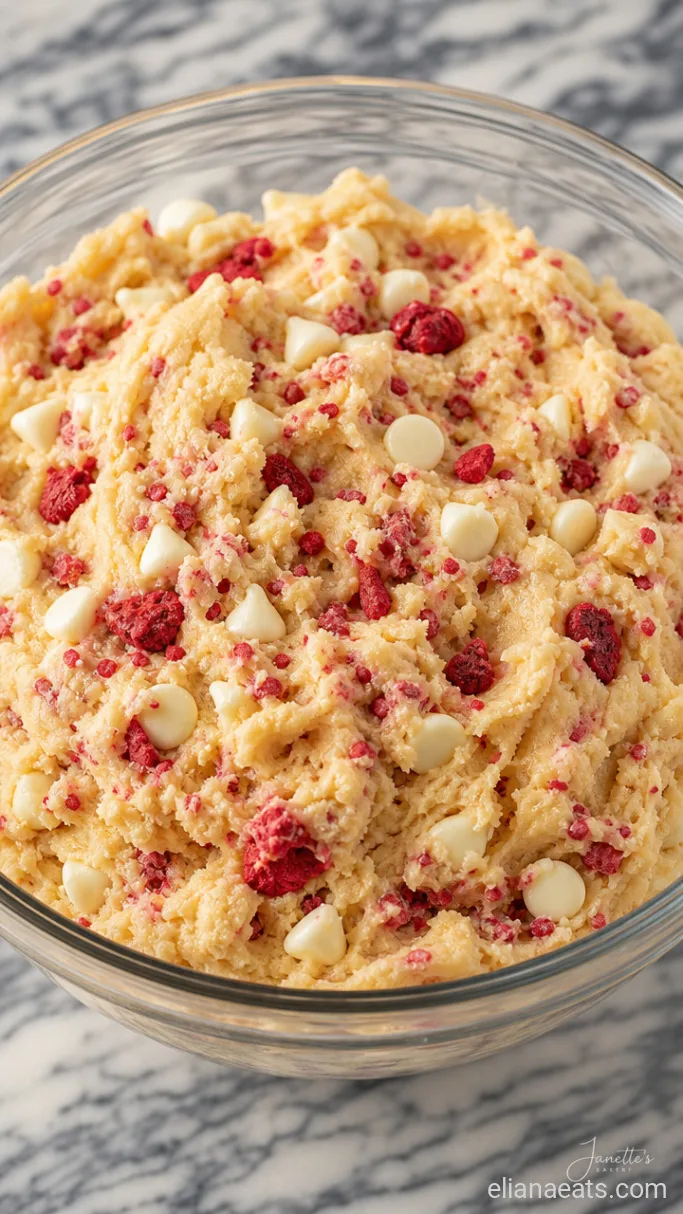 Step 3: Fold in the White Chocolate and Raspberries