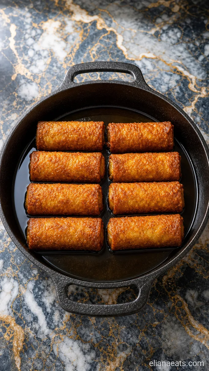 Step 3: Fry the Egg Rolls
