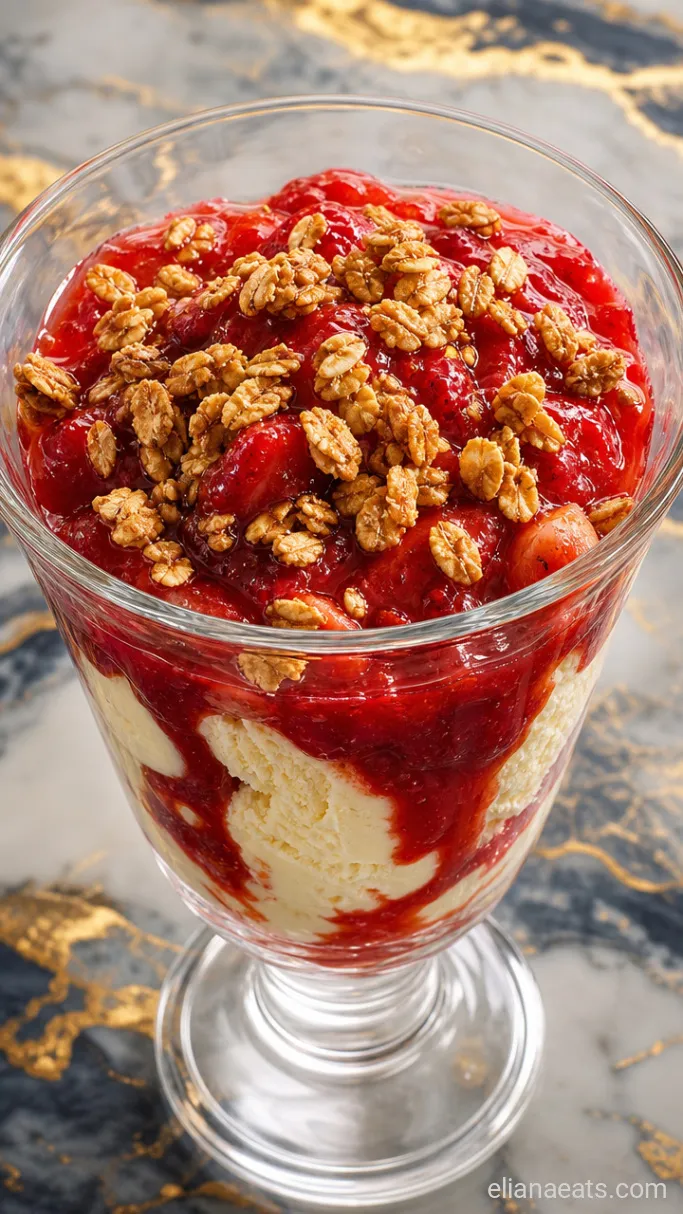 Step 3: Layer the Sauce and Granola