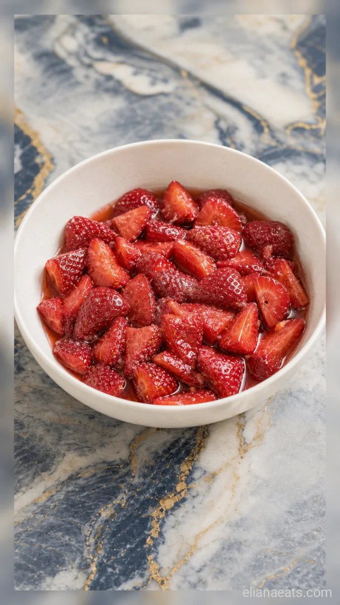 Step 3: Macerate the Strawberries