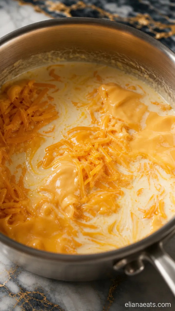 Step 3: Melt in the Cheeses