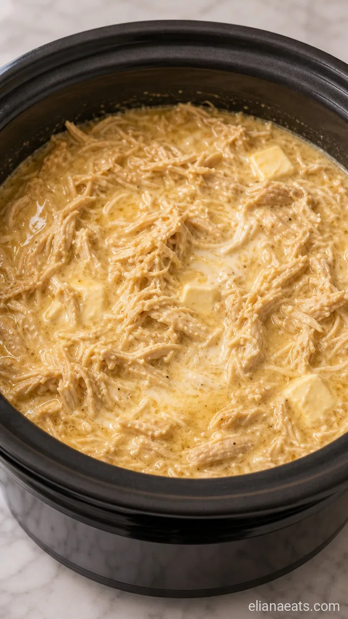 Step 3: Shred the Chicken and Melt in the Cheese