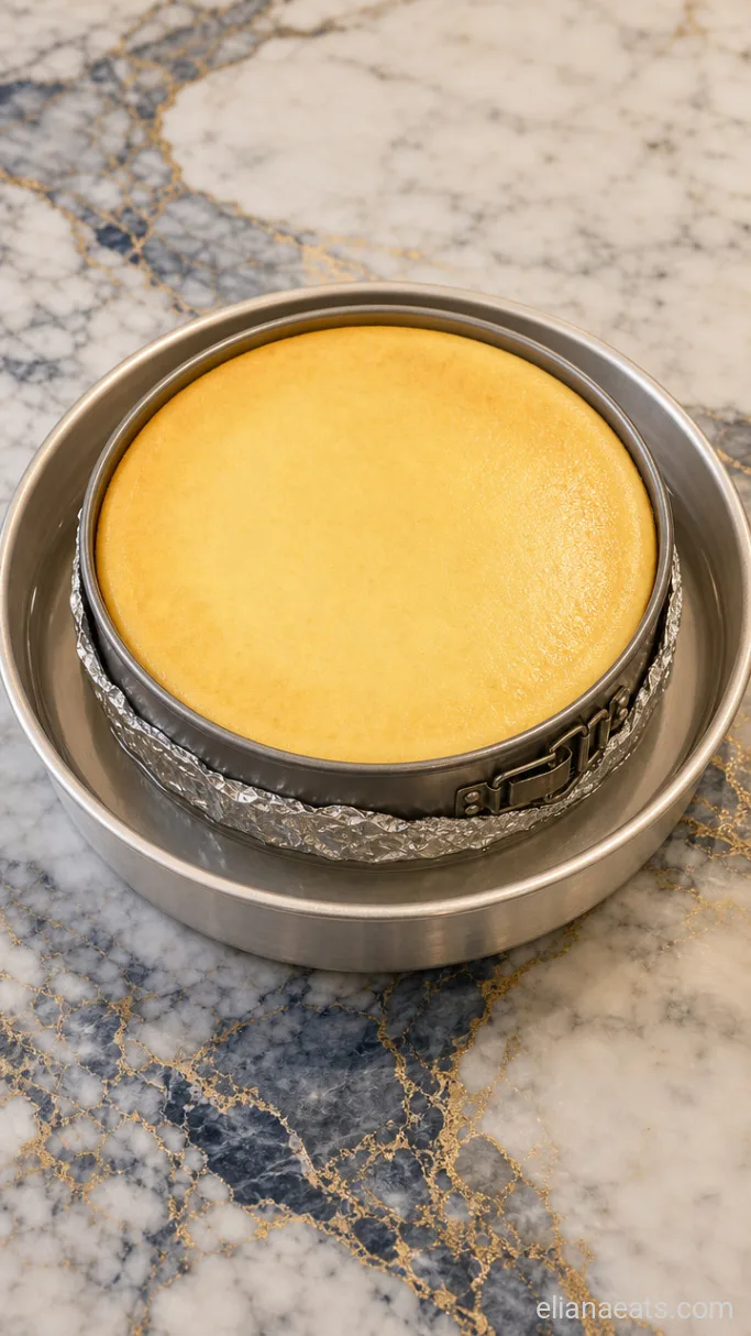 Step 4: Bake the Cheesecake in a Water Bath