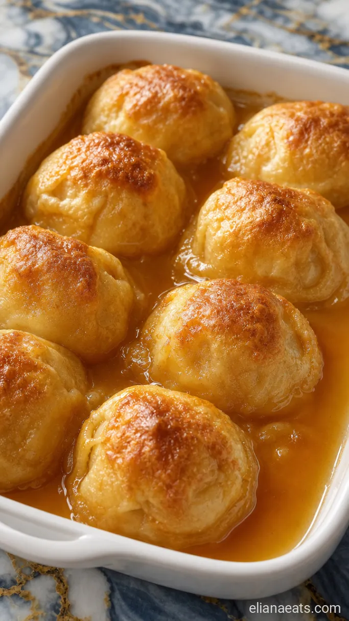 Step 4: Bake the Dumplings in the Syrup
