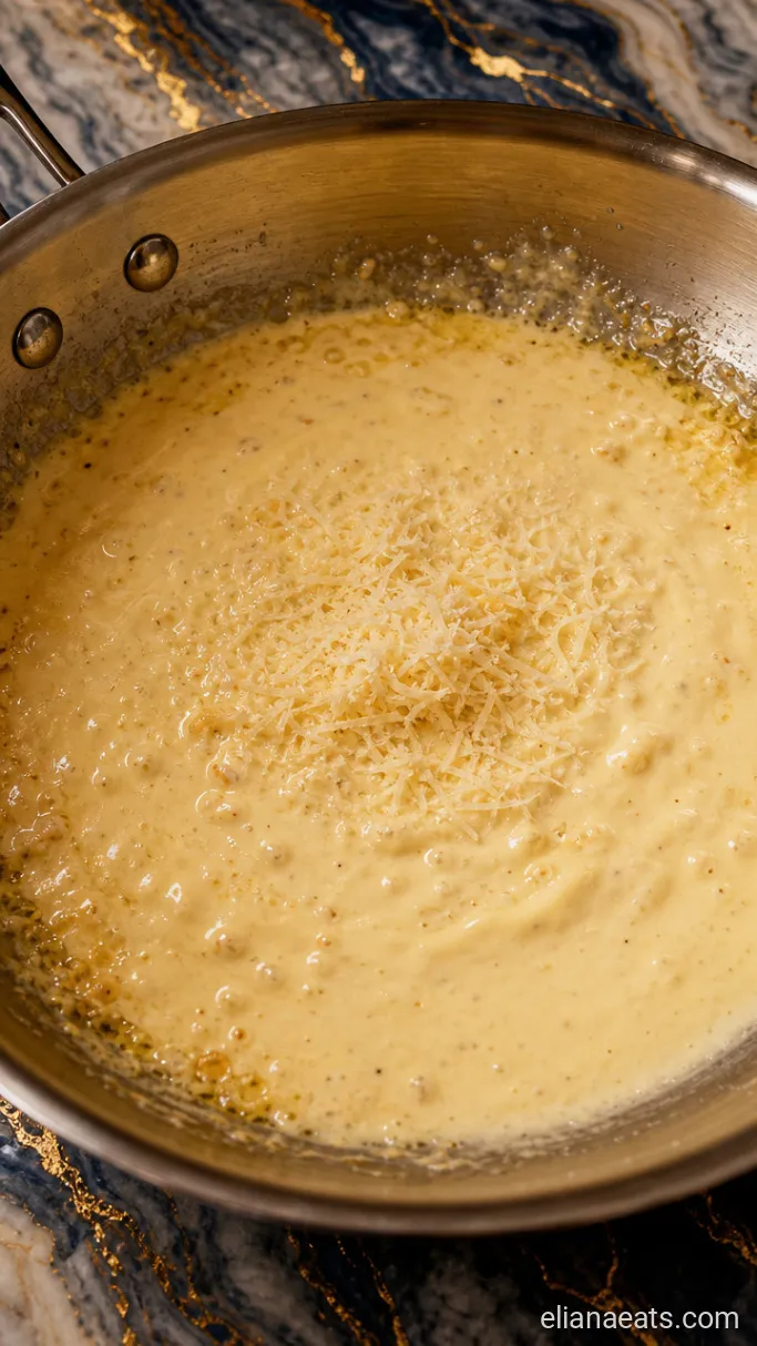Step 4: Build the Alfredo Sauce