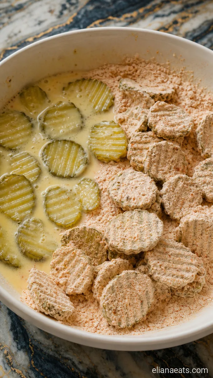 Step 4: Coat the Pickle Slices