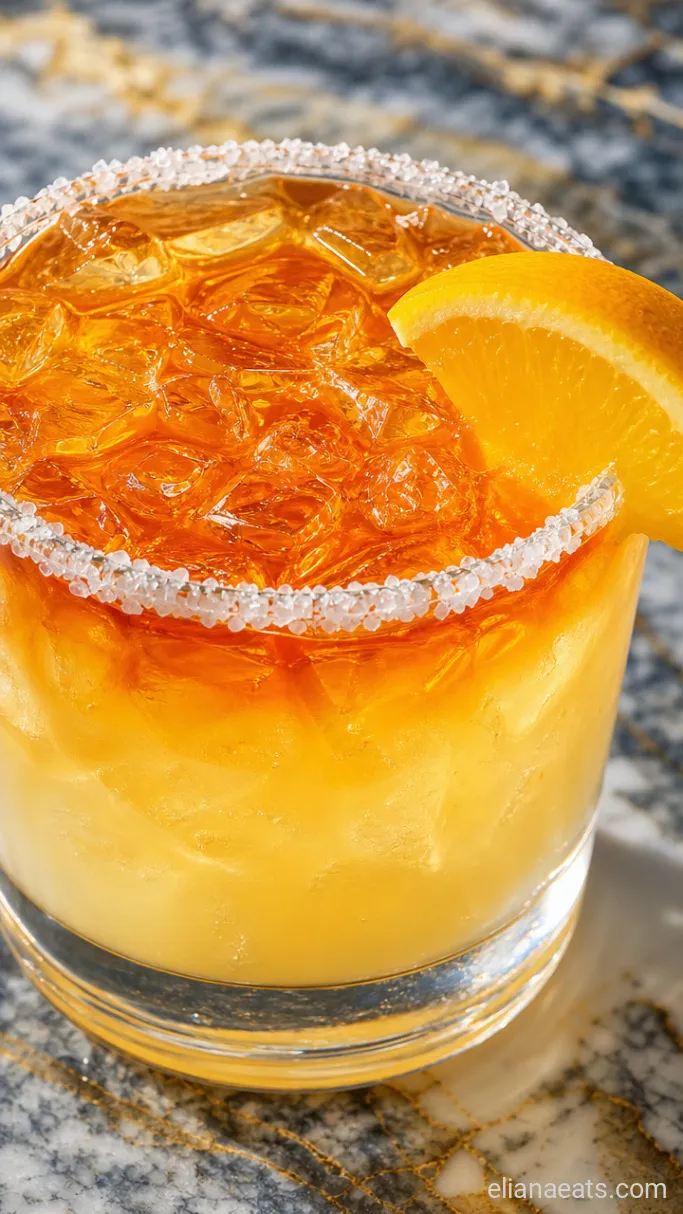 Step 4: Float the Amaretto and Garnish
