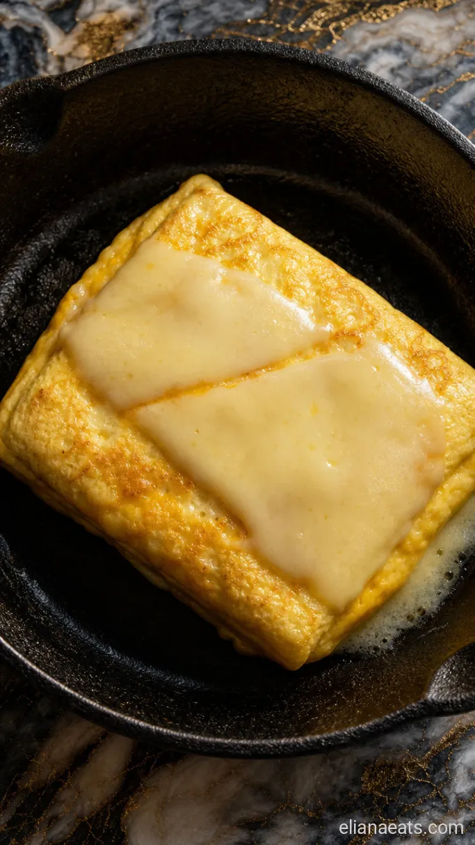 Step 4: Fold and Cook the Egg Patty