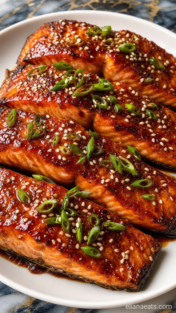 Step 4: Plate and Garnish the Salmon