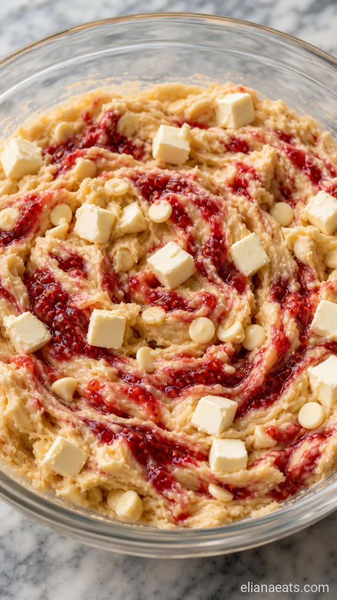 Step 4: Swirl the Raspberry Jam and Cream Cheese