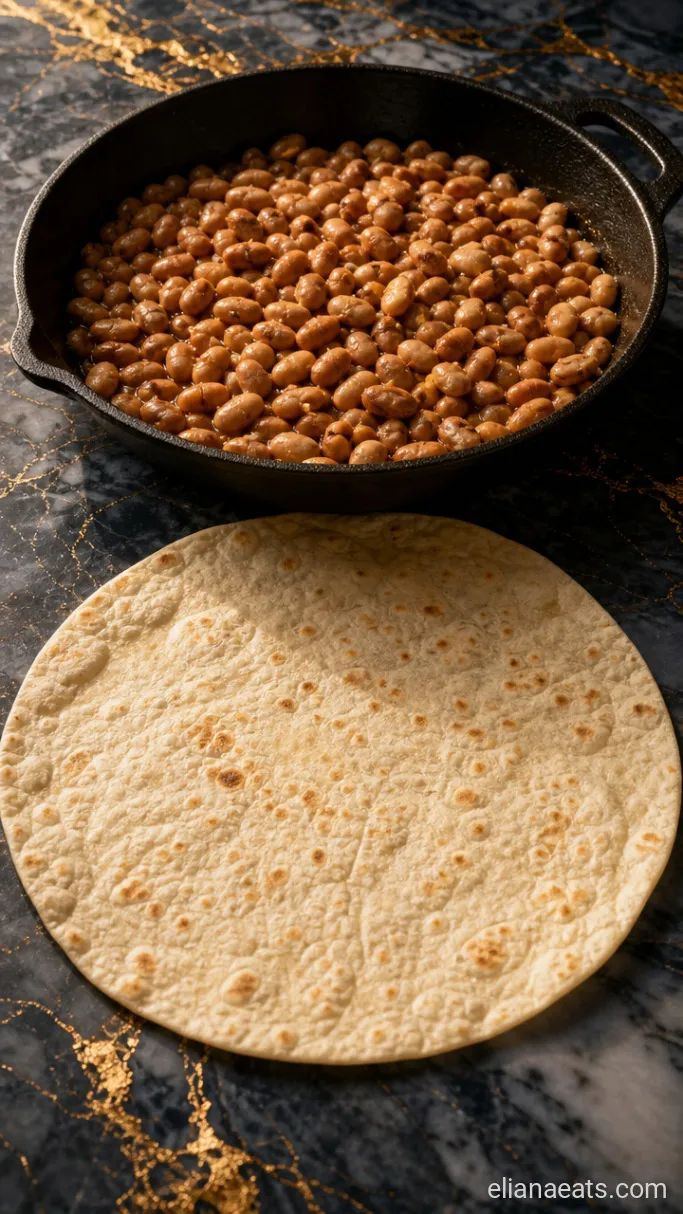 Step 4: Warm the Beans and Tortillas