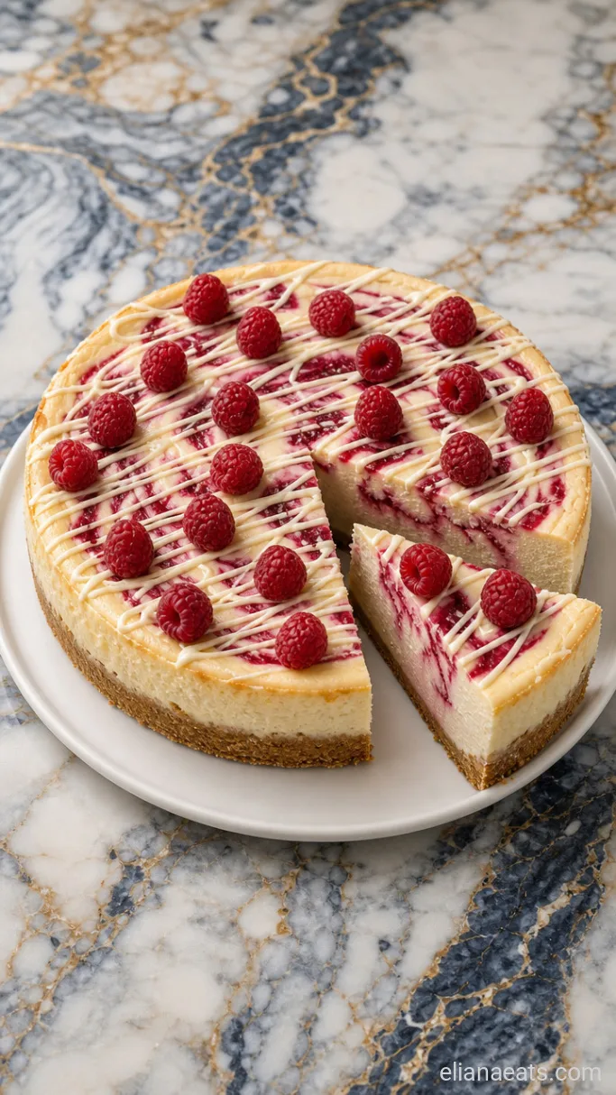 Step 5: Drizzle and Garnish the Cheesecake