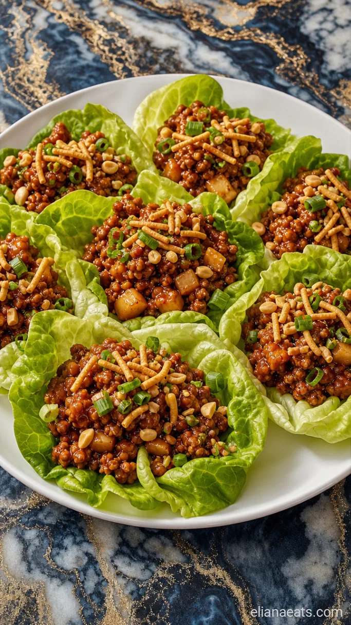 Step 5: Fill and Top the Lettuce Cups