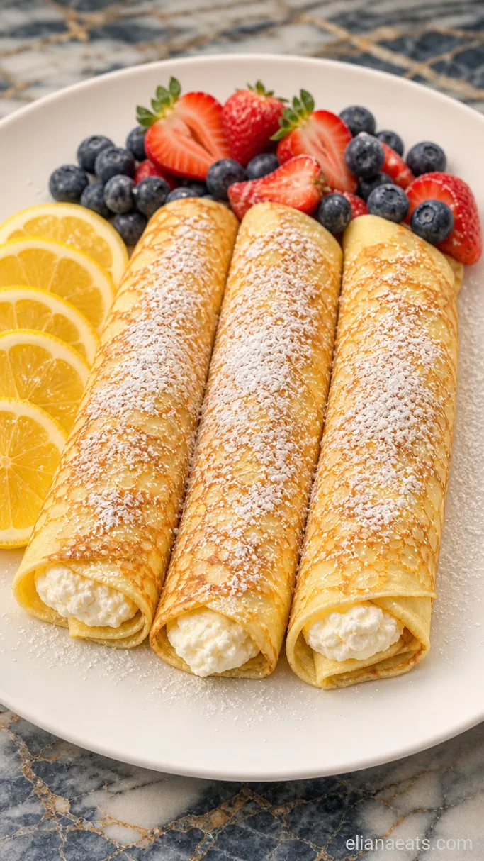 Step 5: Plate and Garnish the Crepes