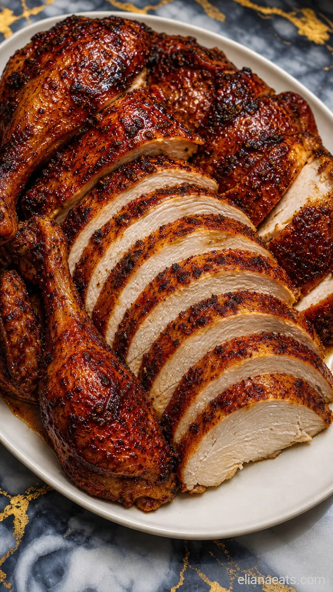 Step 6: Carve and Plate the Turkey