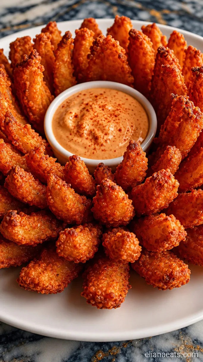 Step 6: Plate and Serve the Bloomin' Onion
